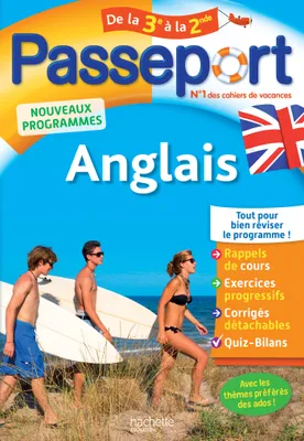 Passeport - Anglais de la 3e à la 2de - Cahier de vacances 2021