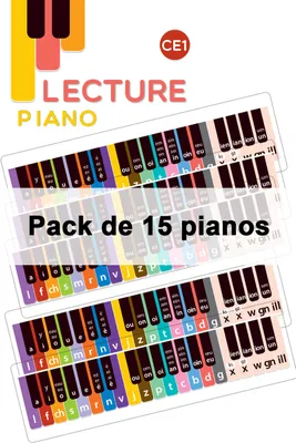 [Lecture piano CEI, Pack de 15 pianos
