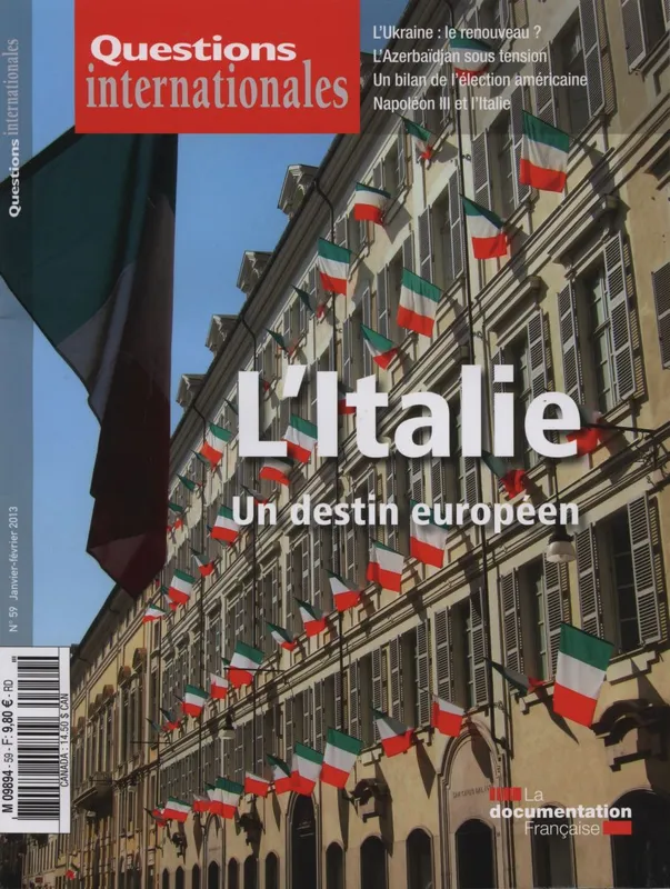 Livres Histoire et Géographie Histoire Histoire générale L'Italie - Un destin européen Collectif