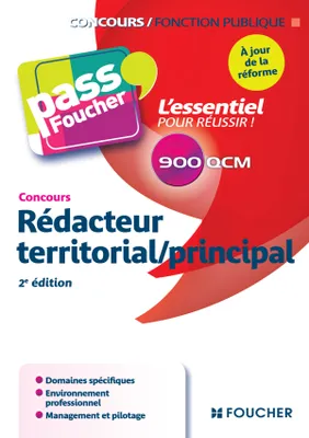 Pass'Foucher - Concours Rédacteur territorial / principal 2e édition à jour de la réforme