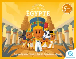 Coffret Egypte, Grande Pyramide - Ramsès II - Néfertiti - Toutankhamon - Cléopâtre