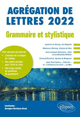 Grammaire et stylistique - Agrégation de lettres 2022