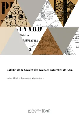 Bulletin de la Société des sciences naturelles de l'Ain