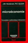 Microéconomie. Formulation mathématique élémentaire, formulation mathématique élémentaire