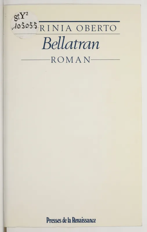 Bellatran : roman, roman Varinia Oberto