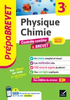 Prépabrevet Physique-Chimie 3e - Nouveau Brevet 2025, cours, méthodes & sujets de brevet corrigés