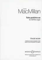 Tota pulchra es, mixed choir (SATB) and organ. Partition de chœur.