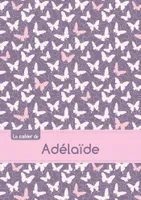 Le cahier d'Adélaïde - Blanc, 96p, A5 - Papillons Mauve