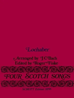 Four Scotch Songs, No. 3: Lochaber. medium voice, 2 flutes, 2 violins and bass. moyenne. Partition et parties.