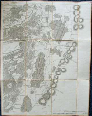 Carte de la Principauté des Deux-Ponts jusqu'à Landau et Lauter-bourg ; Carte de Otlingen à Philisbourg ((2 cartes entoilées sous étui commun).