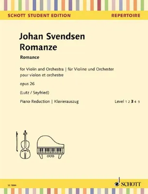 Romance, op. 26. violin and orchestra. Réduction pour piano avec partie soliste.