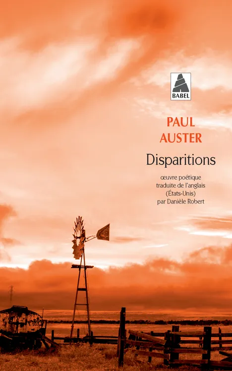 Livres Littérature et Essais littéraires Poésie Disparitions, Oeuvre poétique Paul Auster