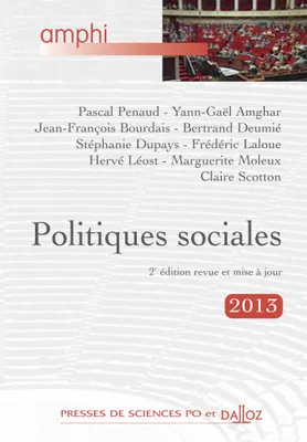 Politiques sociales - 3e éd., Amphi - Presses de Sces Po et Dalloz