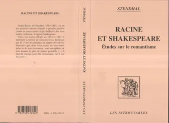 Racine et Shakspeare, Etudes sur le romantisme