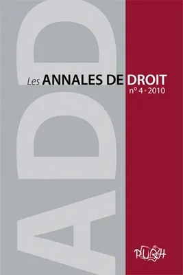 Les annales de droit, n°4/2010