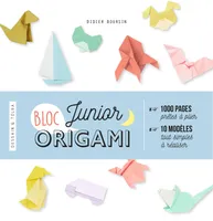 Happy origamis juniors, 1000 pages prêtes à plier et 10 modèles tout simples à réaliser