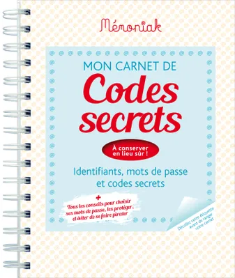 Carnet de codes secrets Mémoniak 2017