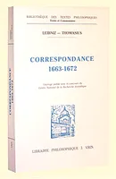 Correspondance avec Thomasius, 1663-1672