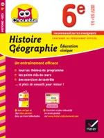 Histoire-Géographie Éducation civique 6e, cahier de révision et d'entraînement
