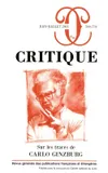 Revue critique 769-770, Sur les traces de Carlo Ginzburg