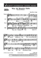 Wenn alle Brünnlein fließen / Bona nox, mixed choir (SATB). Partition de chœur.