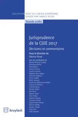 Jurisprudence de la CJUE 2017, Décisions et commentaires