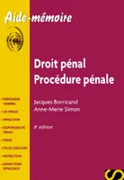 Droit pénal, procédure pénale - 8e éd., Aide-mémoire Sirey