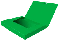 OXFORD Boîte Capacité Standard Eurofolio+ 24x32cm Dos 60mm avec Elastique Couverture Carte Vert