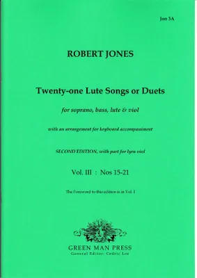 Twenty-one Lute Songs or Duets - Band III