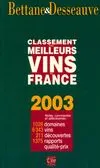 Le classement des meilleurs vins de france. 2003