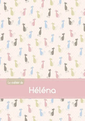 Le cahier de Héléna - Petits carreaux, 96p, A5 - Chats