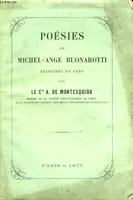 Poésies de Michel-Ange Buonarotti.