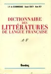[1], A-F, Dictionnaire des littératures de langue française Tome I : De A à F