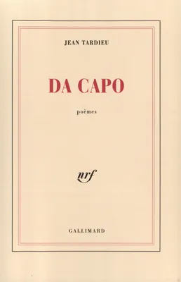 Da capo, poèmes