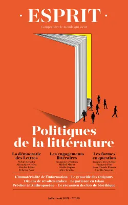 Esprit - Politiques de la littérature - Juillet-Août 2021