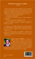 Livres Sciences Humaines et Sociales Sciences politiques Démocratie et élections en Afrique, Les défis Céphas Germain Ewangui