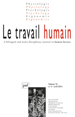 Le travail humain 2013 - vol. 76 - n° 2, Varia