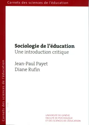 Sociologie de l'éducation, Une introduction critique