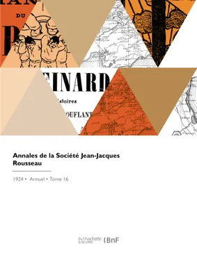 Annales de la Société Jean-Jacques Rousseau