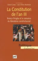 La constitution de l'an III, Boissy d'Anglas et la naissance du libéralisme constitutionnel