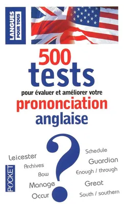 500 tests de prononciation anglaise, Livre