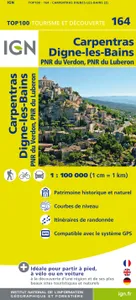Top 100, 164, Top100164 Carpentras/Digne-Les-Bains  1/100.000