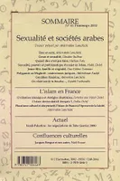 Sexualité et sociétés arabes, Sexualité et sociétés arabes