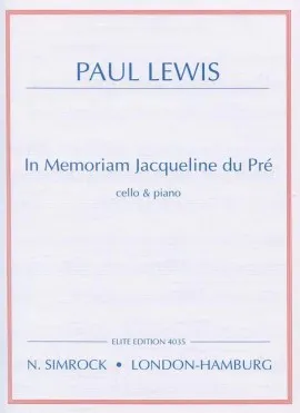 In Memoriam Jacqueline du Pré, cello and piano.