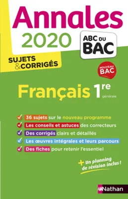 EPUB-Annales BAC 2020 - Français 1re COR