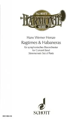 Ragtimes & Habaneras, Einrichtung für symphonisches Blasorchester von Marcel Wengler. wind band. Jeu de parties.