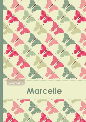 Le carnet de Marcelle - Lignes, 96p, A5 - Papillons Vintage