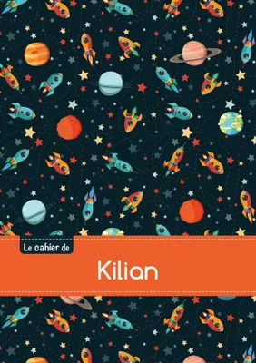 Le cahier de Kilian - Petits carreaux, 96p, A5 - Espace