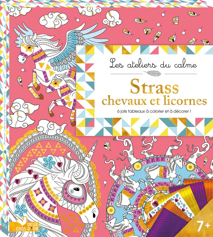 Strass Chevaux et licornes - pochette avec accessoire Jessica Secheret