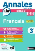 Annales ABC du Brevet 2023 - Français 3e - Sujets et corrigés + fiches de révisions - EPUB